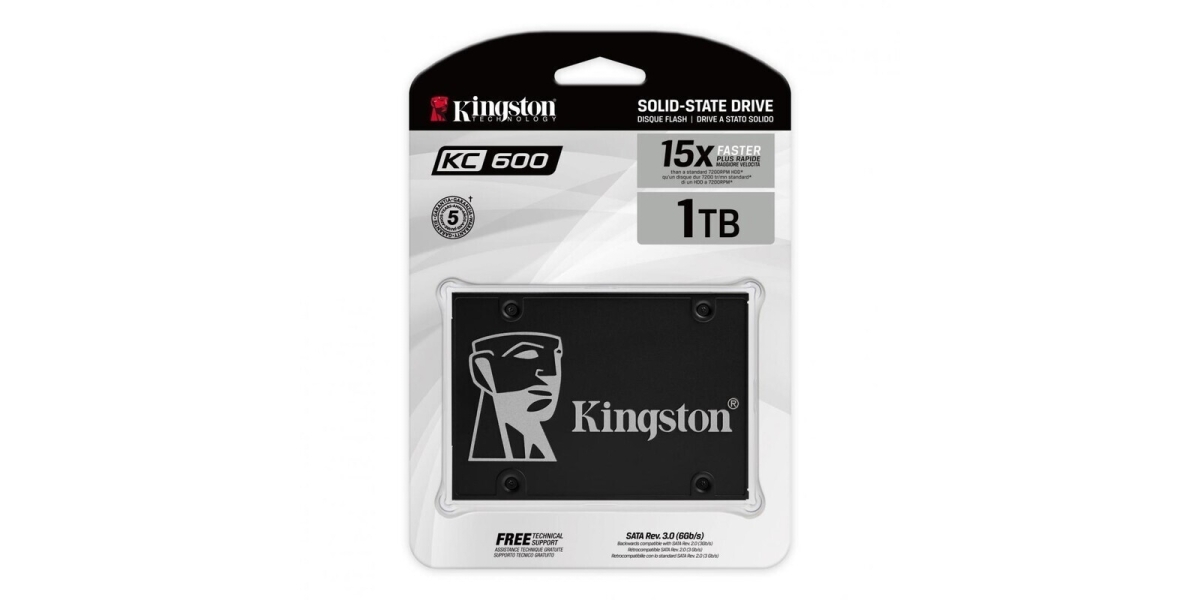 SSD Kingston KC600 1TB 2.5" SATA III (SKC600/1024G) 197939