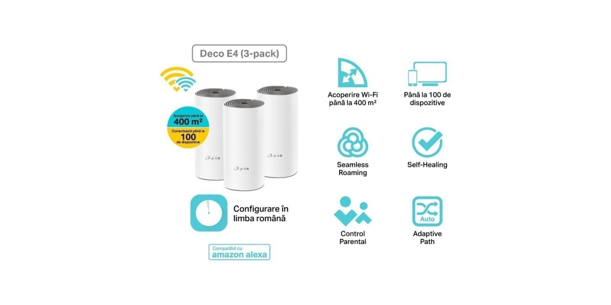 Deco E4 (3-Pack) TP-Link - AC1200 Mesh Wi-Fi 199569