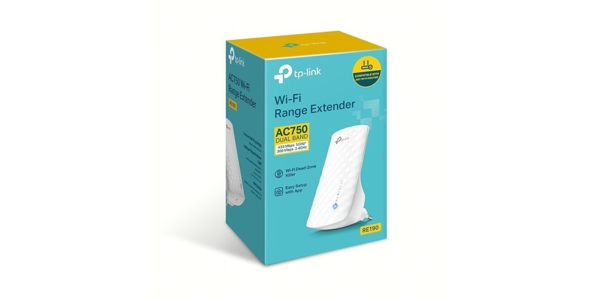 Range Extender TP-LINK RE190, AC750, OneMesh™, Dual-Band, Smart Roaming...