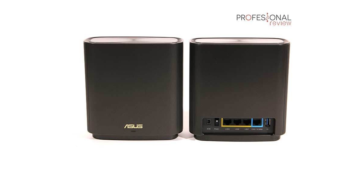 Router wireless ASUS Gigabit Mesh ZenWiFi, AX XT8, Wifi 6, Tri-Band, 2 pack...