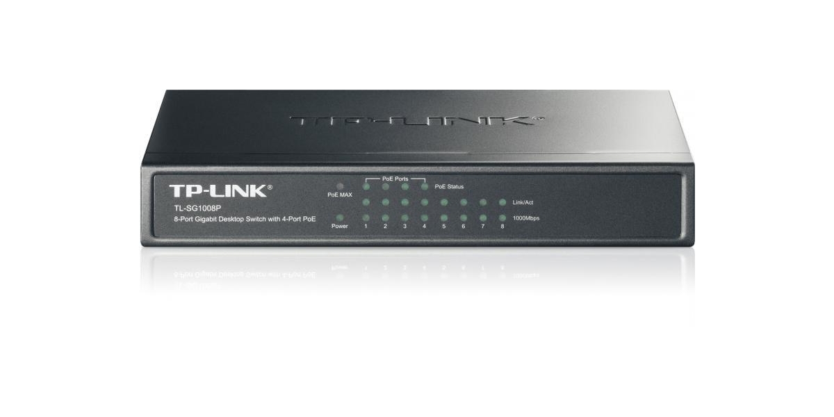 Switch TP-Link TL-SG1008P, 8 port, 10/100/1000 Mbps 