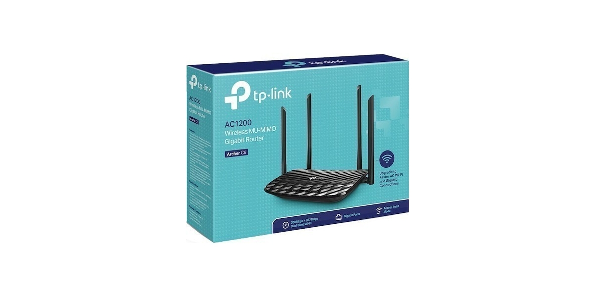 Router Wireless TP-LINK Archer C6, AC1200, Wi-Fi 5, Dual-Band, Gigabit 221781