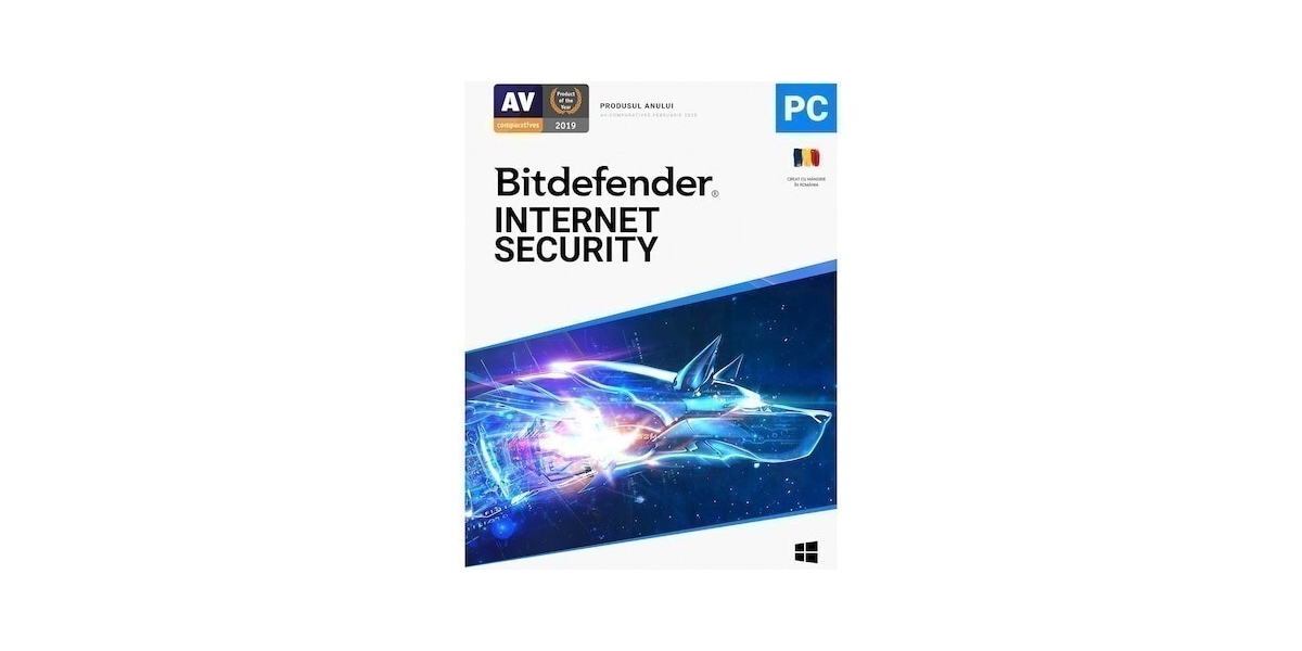 Licenta retail Bitdefender Internet Security Windows, 1 an, 3 dispozitive 