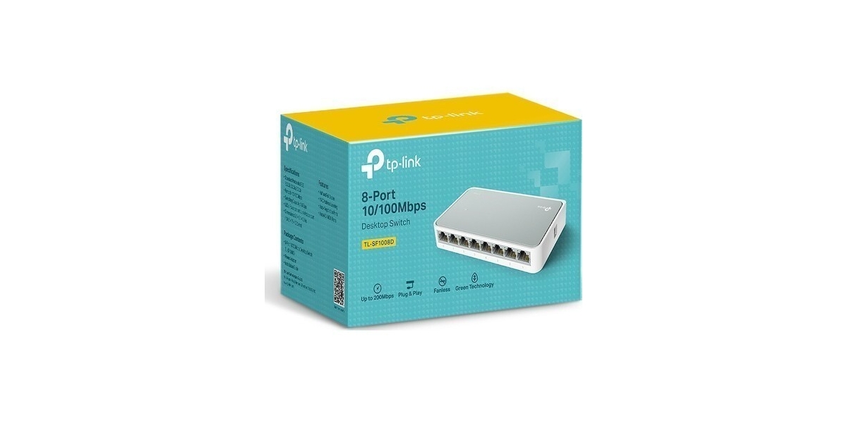 Switch TP-Link TL-SF1008D, 8 port, 10/100 Mbps 236888