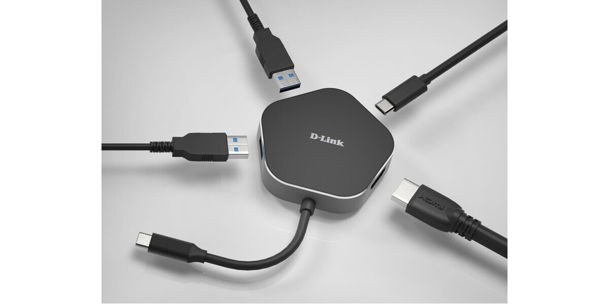 Hub USB D-Link DUB-M420 4-in-1, USB Tip C 246938