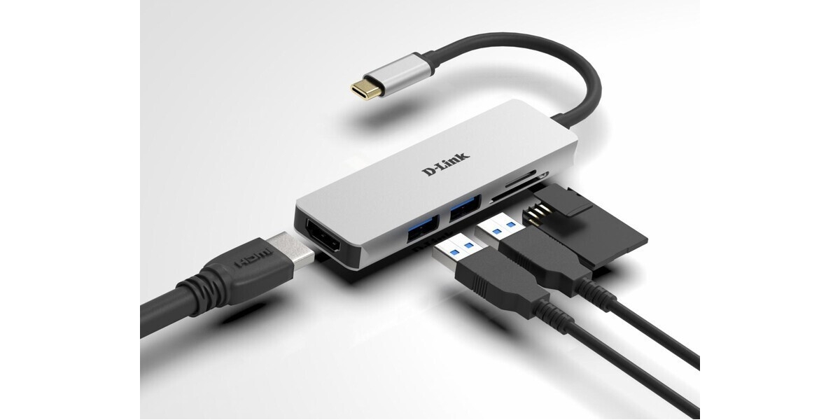 Hub USB D-Link DUB-M530 5-in-1 USB-C 246942