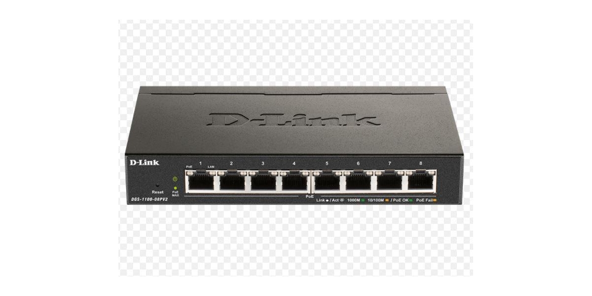 Switch D-Link DGS-1100-08V2, 8 port, 10/100/1000 Mbps 