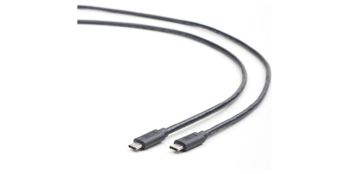 Cablu alimentare si date Gembird USB 3.1 Type-C la Type-C, 1m, negru,...