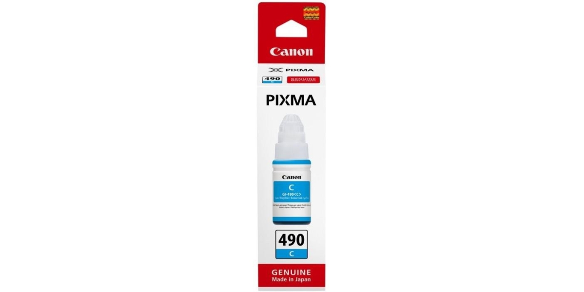 Cartus cerneala Canon GI-490 C, cyan, capacitate 70ml, pentru echipamente...