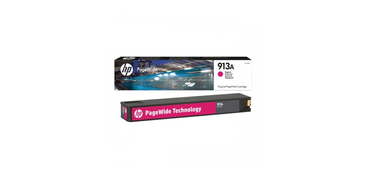 Cartus cerneala HP Magenta PageWide Nr.913A F6T78AE Original HP PageWidePro...