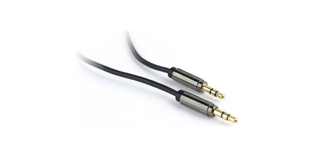 Cablu Audio Gembird Stereo 3.5 mm Jack T/T, 1.8m, Conectori Auriti, Negru -...