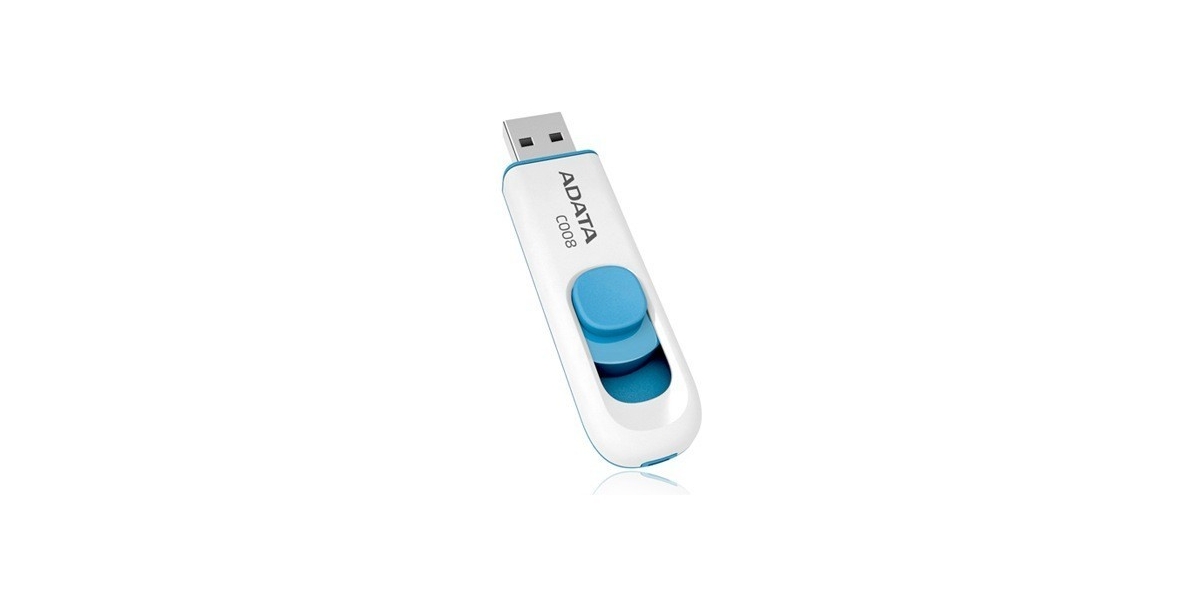 Memorie USB Flash Drive ADATA C008, 32GB, USB 2.0, alb 