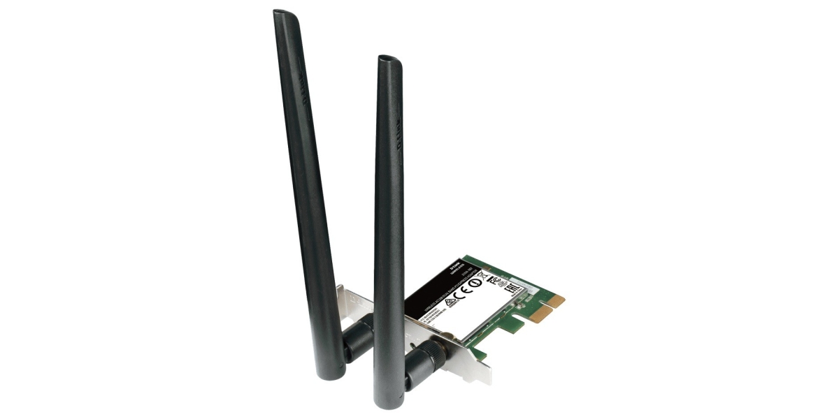 Placa de retea wireless D-Link DWA-582, AC1200, Dual Band 