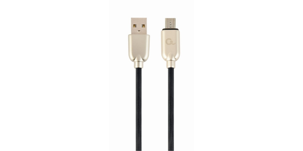 Cablu Alimentare si Date Gembird Premium 2m, USB 2.0 la Micro-USB 2.0, Negru,...