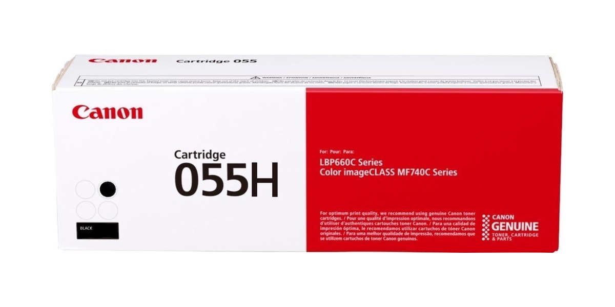 Toner Canon CRG055H black, high yeld, capacitate 7.6k pagini, pentru LBP66x,...