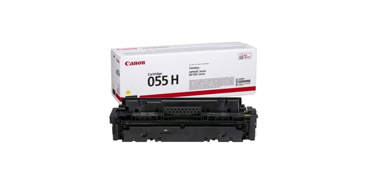 Toner Canon CRG055HY Yellow capacitate 5.9k pagini, pentru LBP66x, MF74x. 