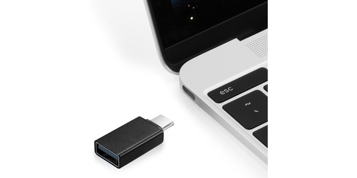 Adaptor Gembird USB 2.0 Type-C (T) la USB 2.0 (M), Negru 