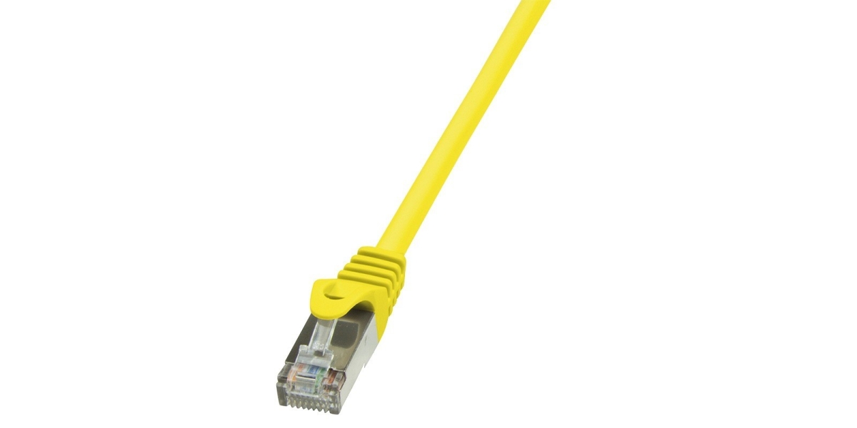 Cablu de retea FTP Logilink Cat5e, 1m, galben, AWG26, ecranat CP1037S 