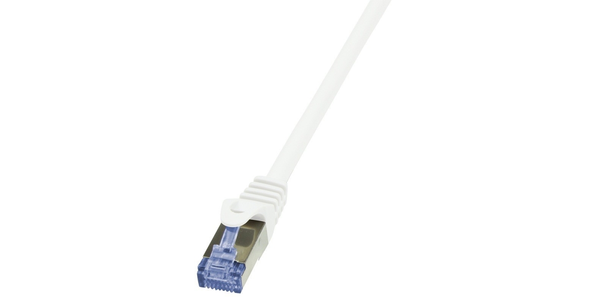 Cablu de retea LogiLink Cat6a S/FTP 20m Alb Dublu Ecranat AWG26 CQ3111S 