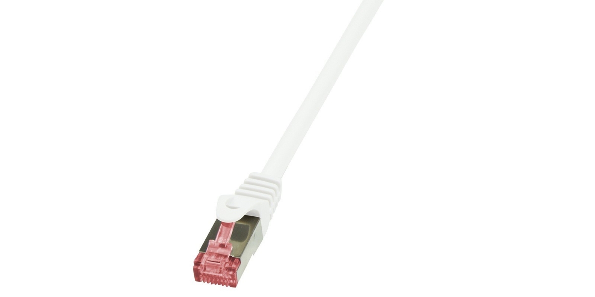 Cablu de retea S/FTP LOGILINK Cat6, LSZH, cupru, 3 m, alb, AWG27, dublu...