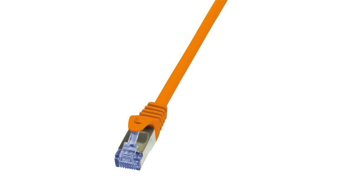 Cablu de retea S/FTP LogiLink Cat6a, LSZH, cupru, 2m, portocaliu, AWG26,...