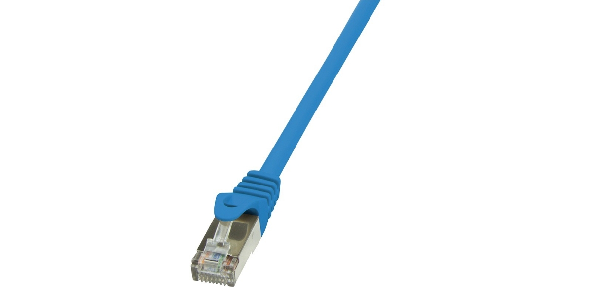 Cablu Patch Cord FTP LogiLink Cat5e, 5m, Albastru, AWG26, Ecranat (CP1076S) 