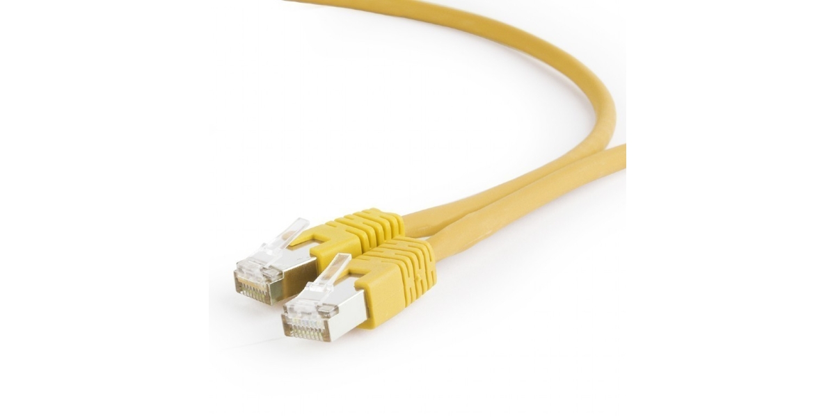 Cablu Patch Cord S/FTP GEMBIRD Cat6a, LSZH, Cupru, 0.25m, Galben, AWG27,...