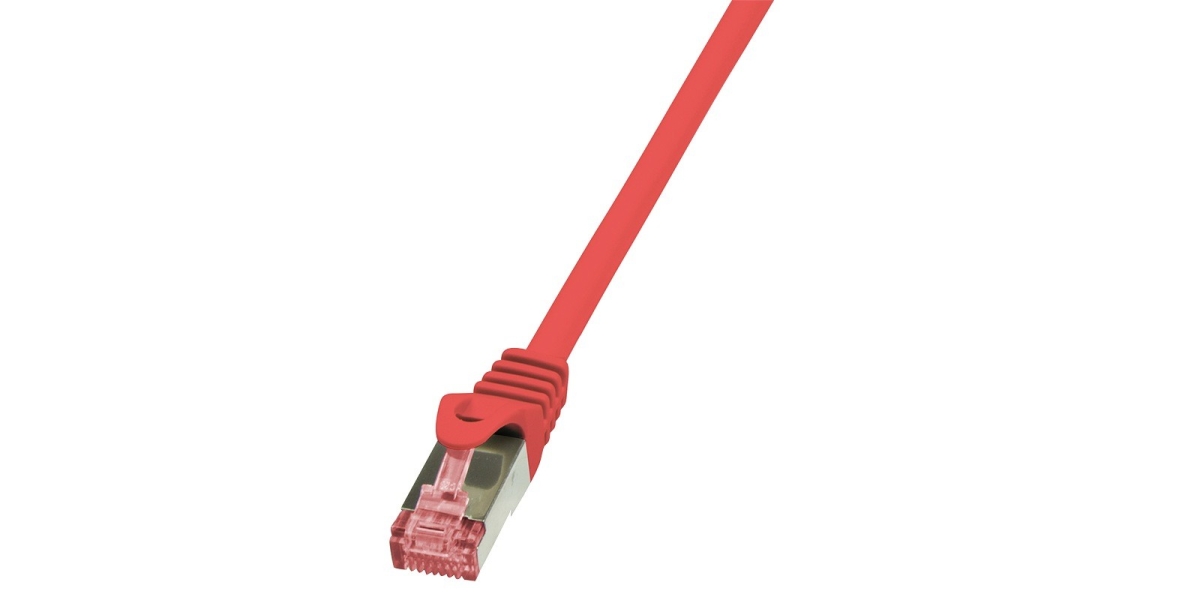 Cablu Patch Cord S/FTP LogiLink Cat6, 2m, Rosu, AWG27, Dublu Ecranat (CQ2054S) 