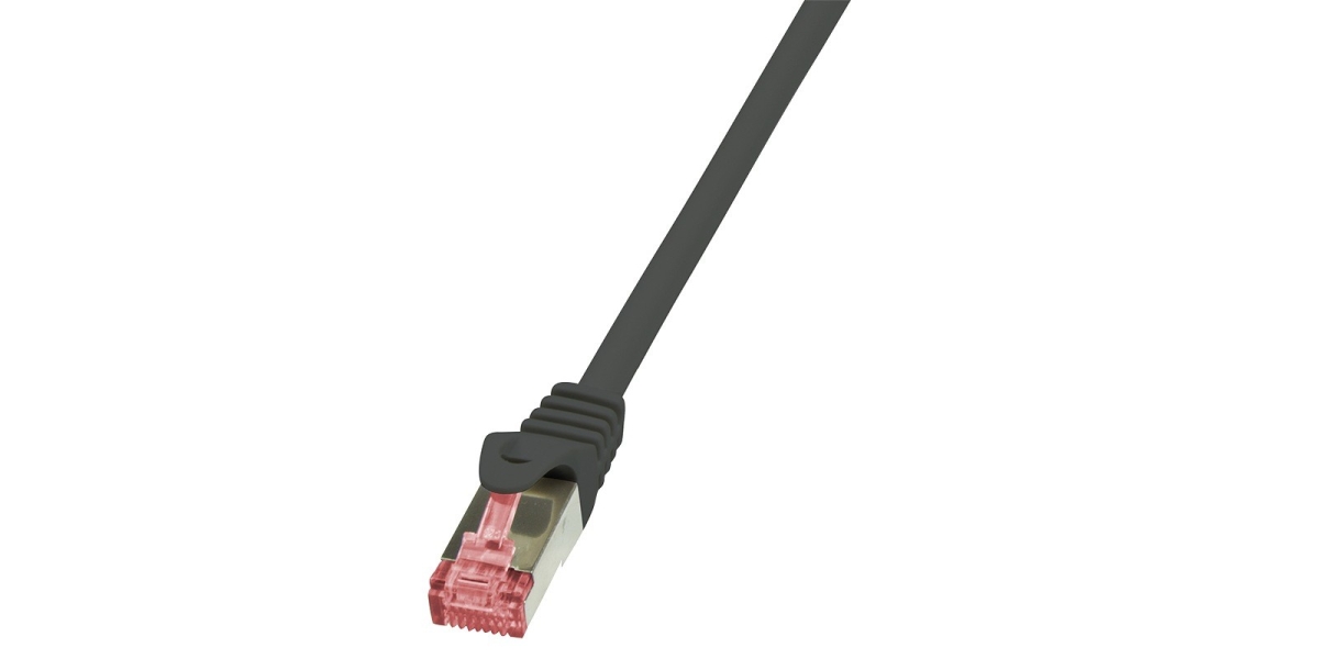 Cablu Patch Cord S/FTP LogiLink Cat6, LSZH, 2m, Negru, AWG27, Dublu Ecranat -...