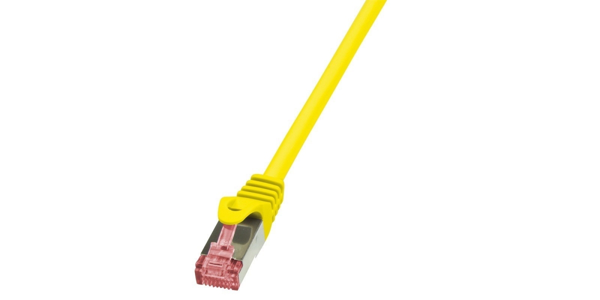 Cablu Patch Cord S/FTP LogiLink Cat6 LSZH Cupru 0.5m Galben AWG27 Dublu...