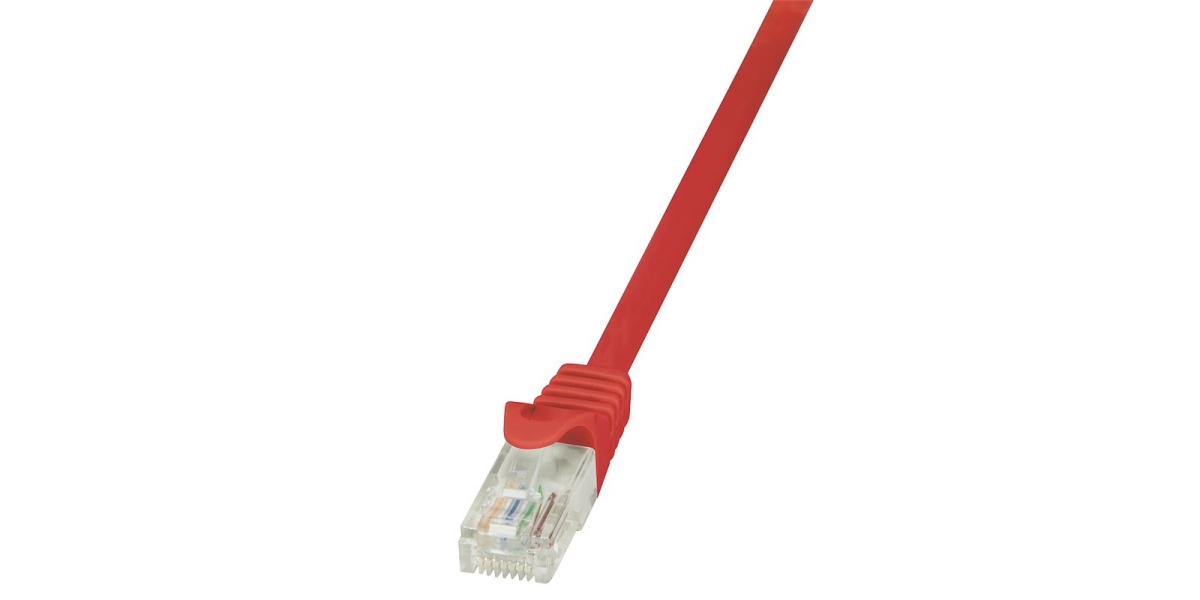 Cablu Patch Cord UTP LogiLink Cat6, 2m, Roșu, AWG24, CP2054U 