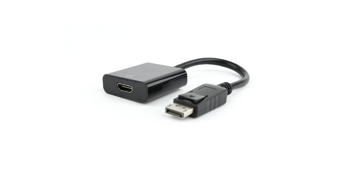 Cablu video GEMBIRD DisplayPort (T) la HDMI (M), 10cm, Full HD, Negru 