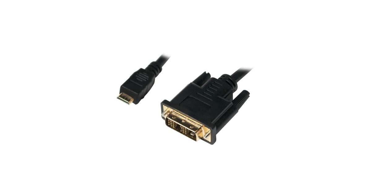 Cablu Video LogiLink CHM004 - Adaptor Mini-HDMI la DVI-D, 2m, Negru 