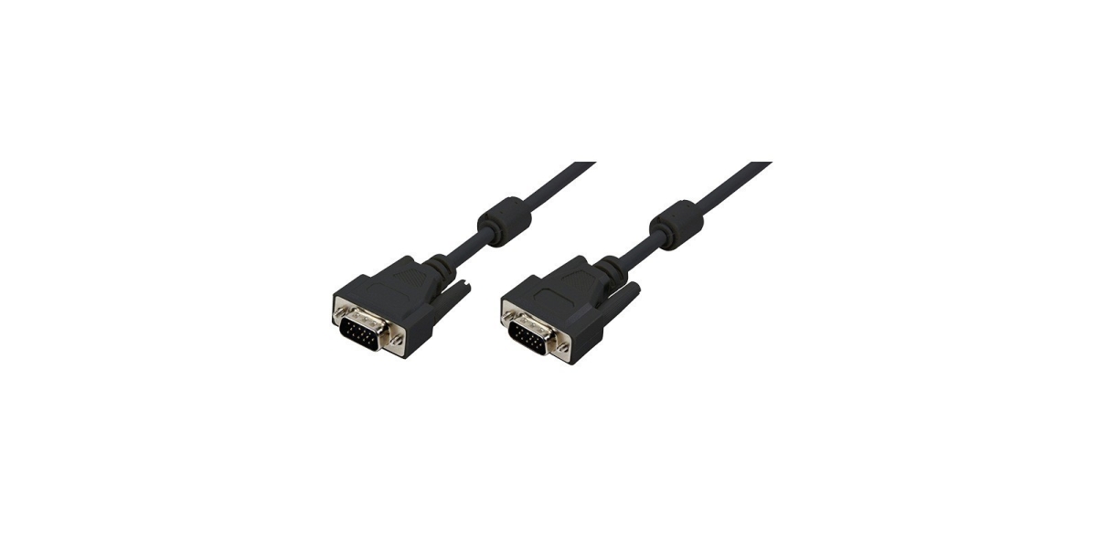 Cablu Video LOGILINK VGA (T) la VGA (T) 5m Dublu Ecranat Negru CV0003 