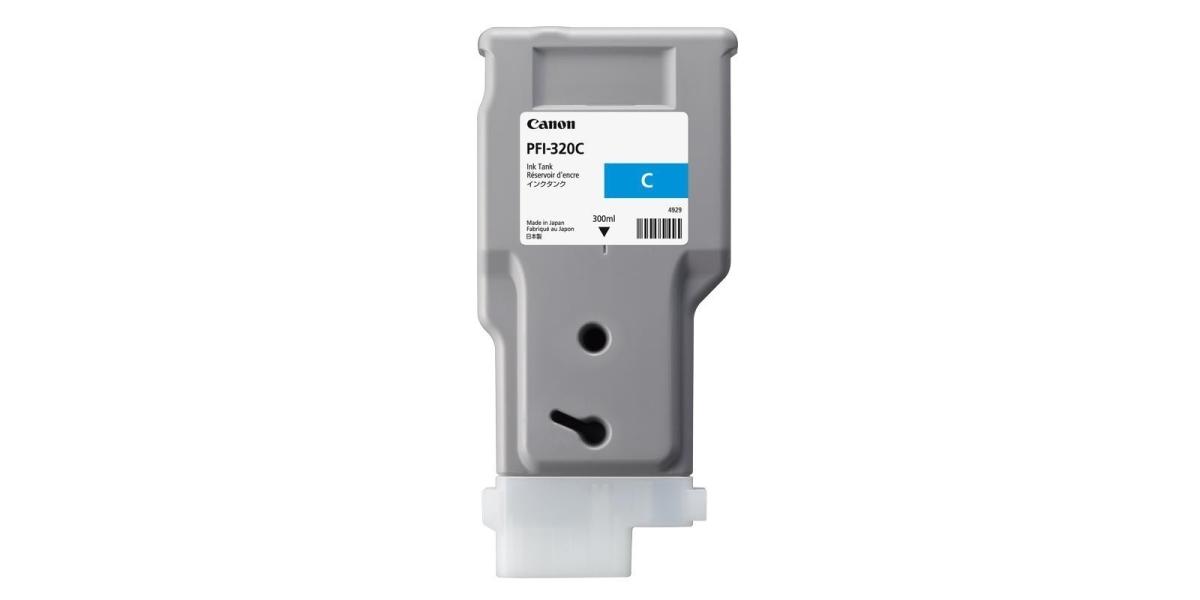 Cartus cerneala Canon PFI-320C, cyan, capacitate 300ml, pentru Canon TM...