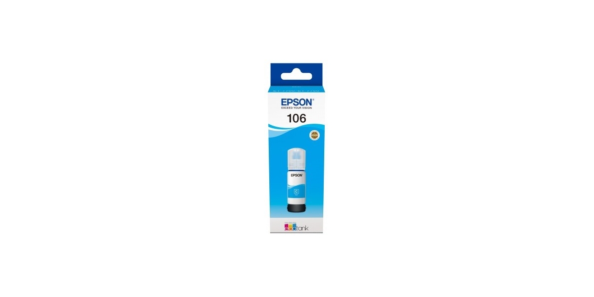 Cartus cerneala Epson 106 ECOTANK , cyan, capacitate 70ml, pentru L7160, L7180. 