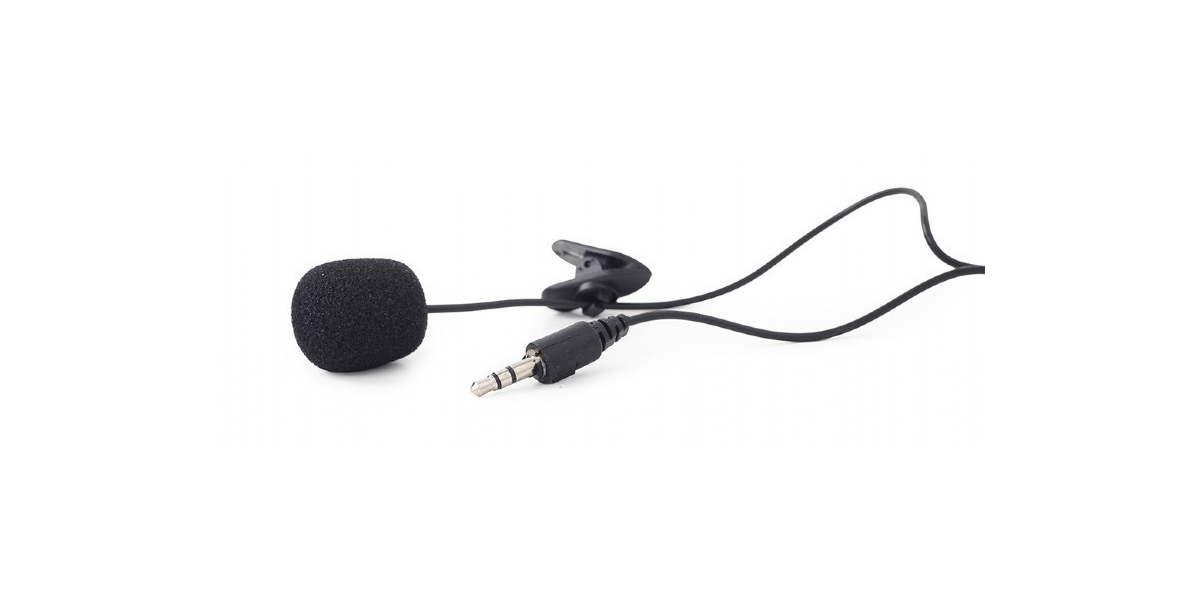 Microfon Lavaliera Gembird MIC-C-01 cu Conector Jack 3.5 mm - Negru 