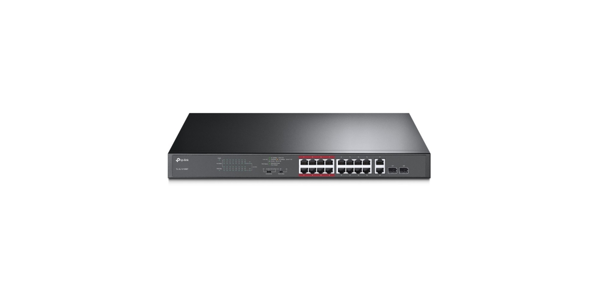 Switch TP-Link TL-SL1218MP, 16 port, 10/100/1000Mbps 