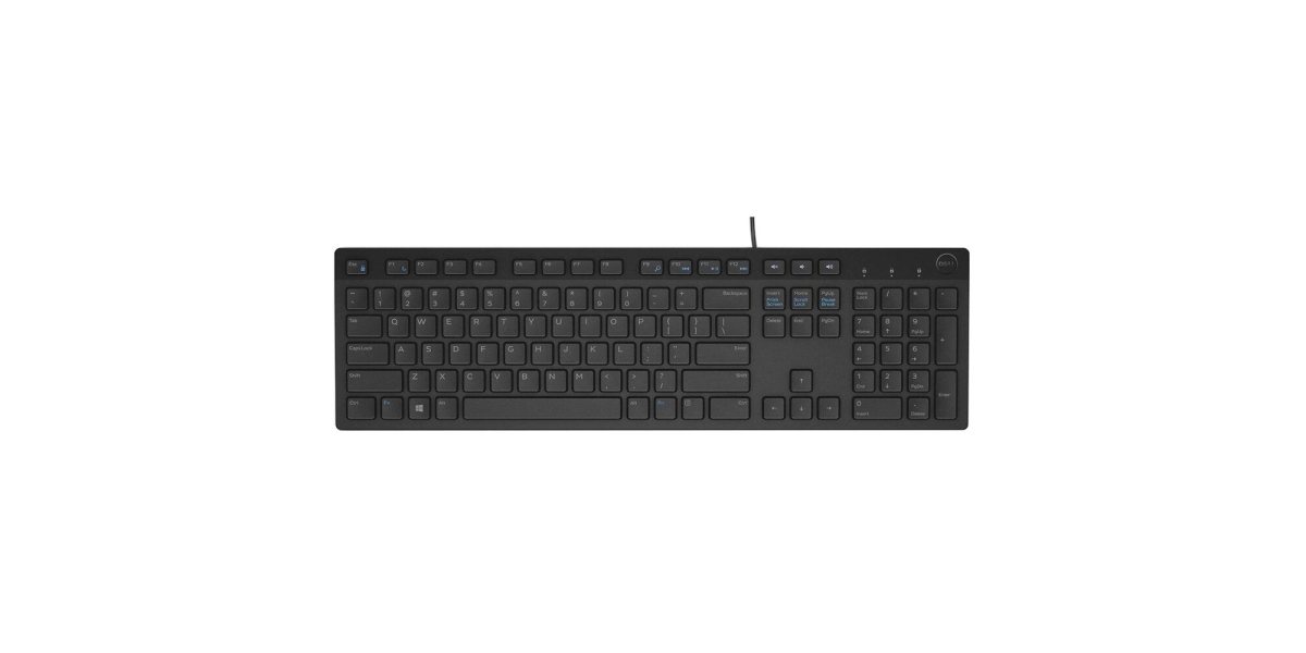 Tastatura Multimedia Dell KB216, cu fir, 104 taste, USB, negru 