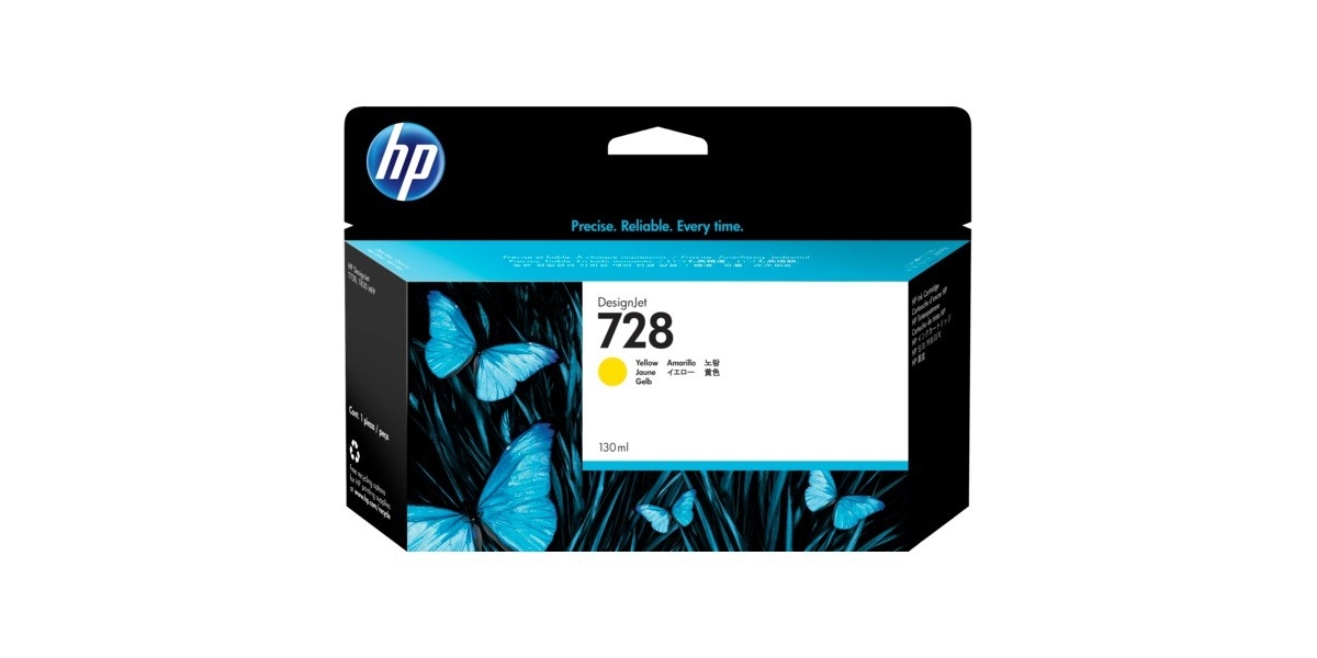 Cartus cerneala HP F9J65A, 130 ml, yellow DesignJet Ink Cartridge 