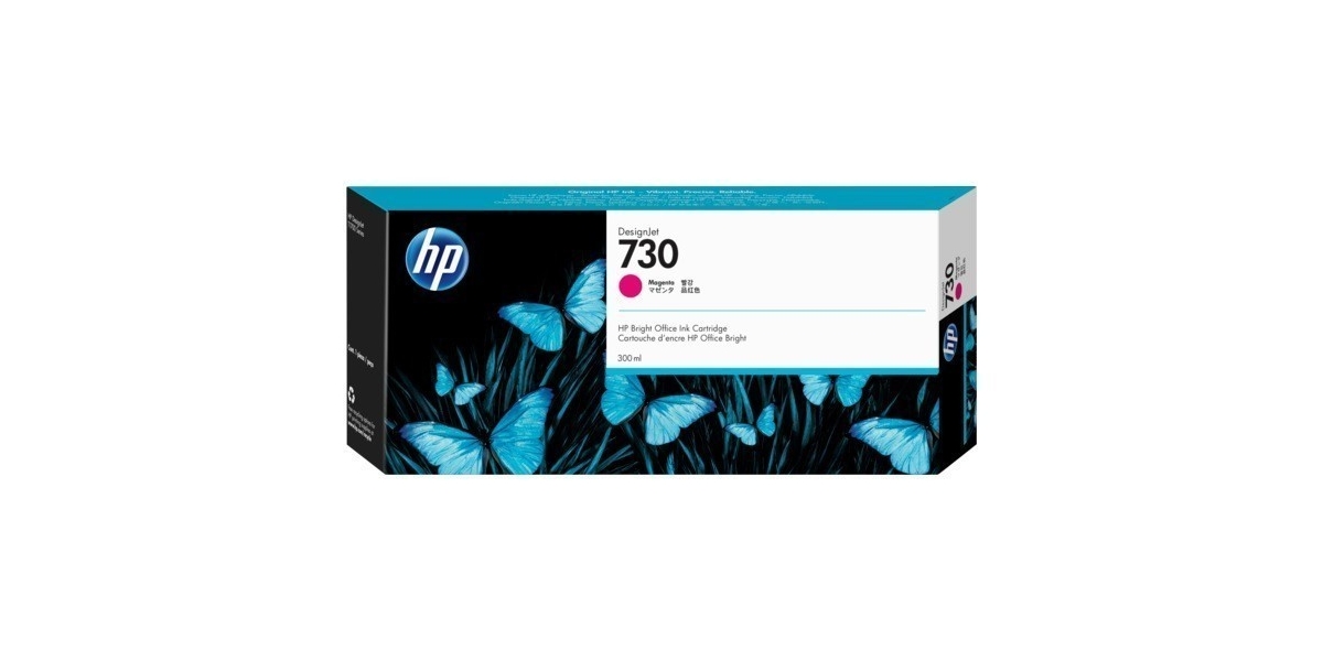 Cartus cerneala HP Magenta Nr.730 P2V69A 300Ml Original HP Designjet T1700 