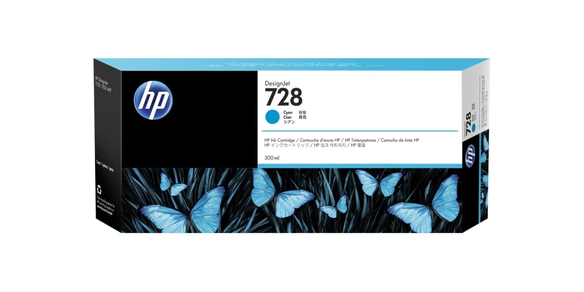 Cartus Cerneala Original HP Cyan, nr.728, pentru DesignJet T730|DesignJet...