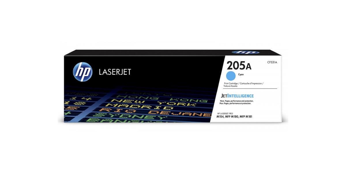 Toner HP CF531A, cyan, 0.9 K,HP LaserJet Pro M180N, LaserJet Pro M181FW,Nr.205A 