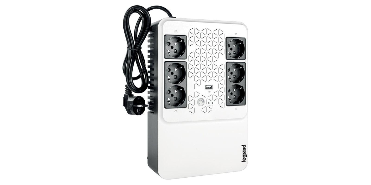 UPS Legrand MULTIPLUG 600, 600VA/360W, 6x German standard sockets, USB...