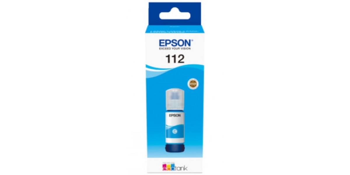 Cartus cerneala Epson 112 ECOTANK , pigment cyan, capacitate 70ml, pentru...