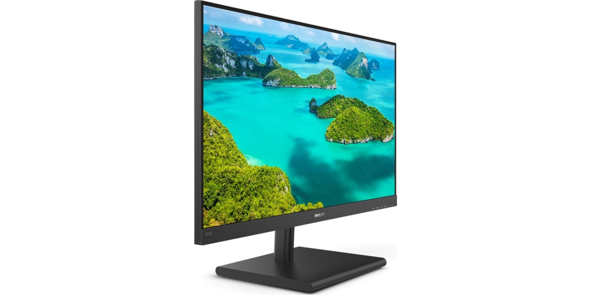 Monitor 23.8" Philips 245E1S/00, IPS, WLED, Anti-Glare, QHD, 4 ms, Negru 