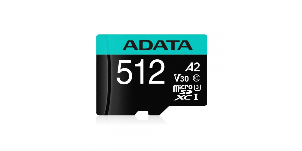 Card de Memorie MicroSD ADATA 512GB, Adaptor SD, Class 10 