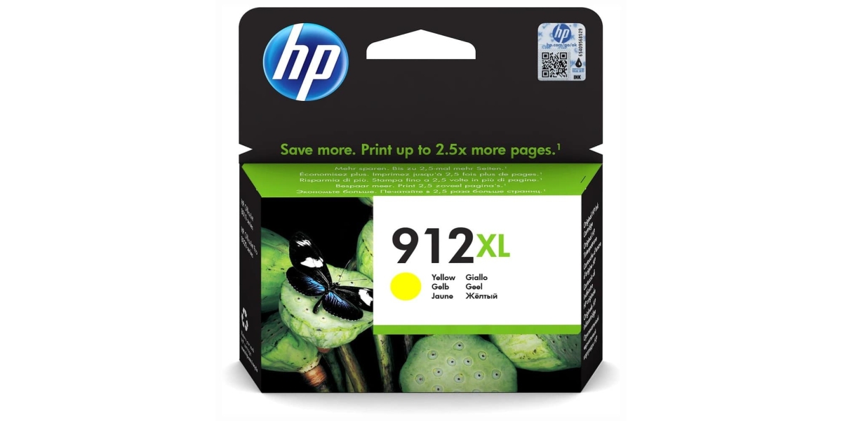 Cartus Cerneala Original HP Yellow, nr.912XL, pentru OfficeJet 8013|8023,...