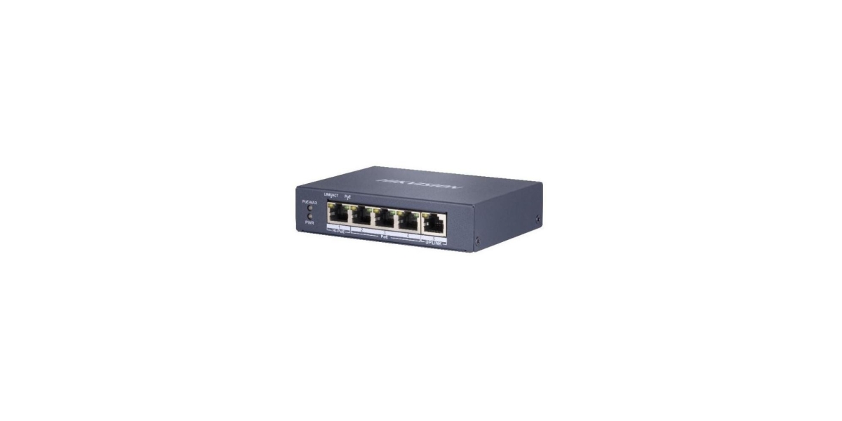 Switch Hikvision DS-3E0505HP-E, 5-port, fara management 