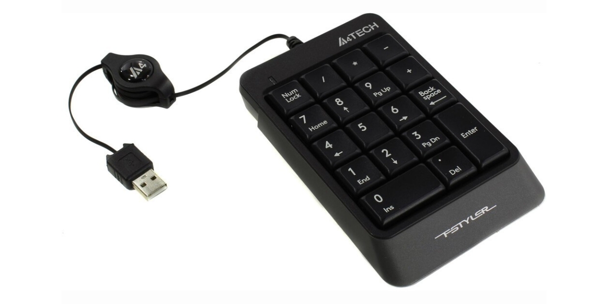 Tastatura A4Tech NumericPad Fstyler FK13, neagra 